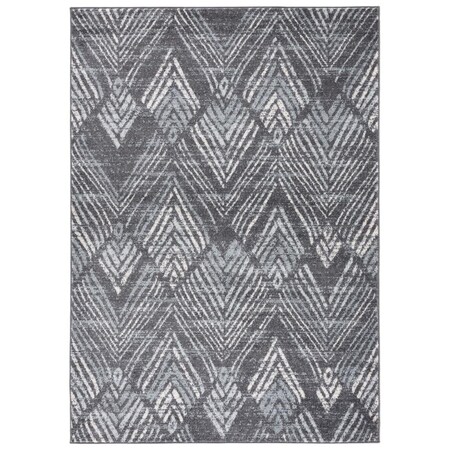 Safavieh 4 x 6 ft. Amsterdam Power Loomed Rectangle Area Rug, Dark Grey & Light Grey AMS110G-4
